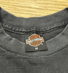 HARLEY DAVIDSON vintage 1987 BAD TO THE BONE shirt JUST BRASS biker MOTORCYCLE