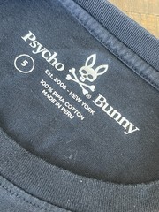 Psycho Bunny Black Pima Cotton Crew Neck T-Shirt
