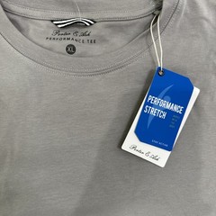 NWT Porter & Ash Performance Tee Shirt Mens XL Gray Crew Classic