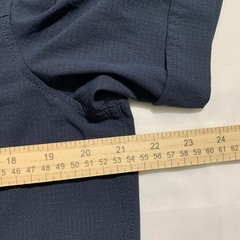 Fjallraven Abisko Trekking Short Sleeve Men’s Shirt Blue Size Medium