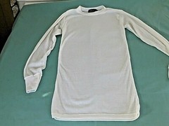 Kenyon Strata White size M Shirt Long Sleeve Mock Turtleneck Made in USA a/a 15″