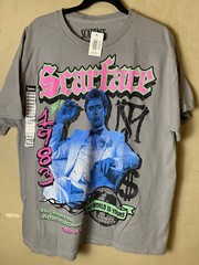 NWT- Scarface Tony Montana “The World is Yours” Double Sided Neon Tee