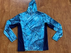 Habit Hoodie Shirt M Blue 40+ Solar Factor Realtree Fishing