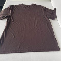 Haggar Men’s Large Brown Crew Neck T-Shirt Short Sleeve Soft