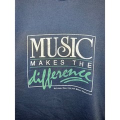 Vintage Music Education Shirt Music Makes Difference National Coalition 90s L