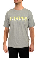 Hugo Boss Men’s “Tee 1” Gray Logo Print Short Sleeve T-Shirt US 2XL IT 56