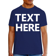 Hanes 5180 Men’s T-Shirt – Custom Print – Add Any Text – Personalized Tee