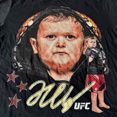 UFC Hasbulla Mens M Black Magomedov Signature T-Shirt Ultimate Fighting Grapple