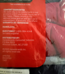 Hanes Men’s Tagless Pocket Cotton T Shirts 6 Pack Sm 34-36 Gray Black Red Blue