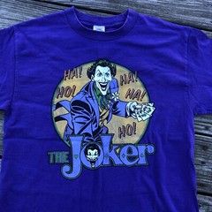 Vtg DC Comics Originals The Joker Purple T-Shirt Size M Great Graphic