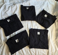 Men’s Muscle Tank 5XL Black 5pack Machine Wash Lightweight Big&Tall New