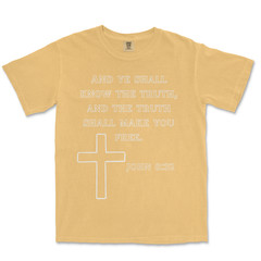 John 8:32 Bible Verse T Shirt Christian Shirts for Men Jesus Shirts for Men