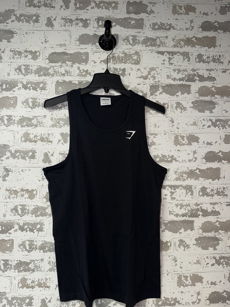 NEW! GYMSHARK CRITICAL TANK TOP – SLIM FIT – BLACK – SIZE SMALL