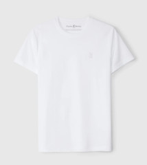*NEW* Men Psycho Bunny Stanford Pique Graphic Tee WHITE (B6U340B200 100)
