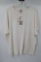 NWT Vintage warner bros men’s XXL short sleeve looney tunes shirt beaded white