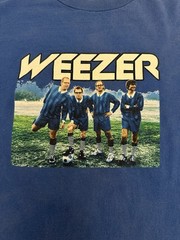 Vintage 2002 Weezer Enlightenment Tour T-Shirt Medium Blue Y2K Alstyle AAA