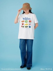 SESAME STREET [UNISEX] Printed T-shirt (PICNIC) White Size L From JP NEW