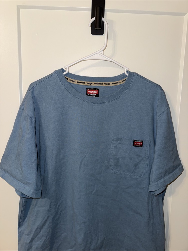 Mens Size XL/XG Wrangler Heavyweight Pen Pocket Tshirt Top