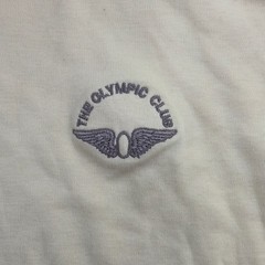 VTG Overton Turtleneck XL Yellow The Olympic Club Embroidered Cotton Mens