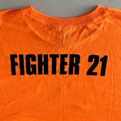 Gildan T-Shirt Men’s 3XL Bright Orange New Graphic Print Long Sleeve