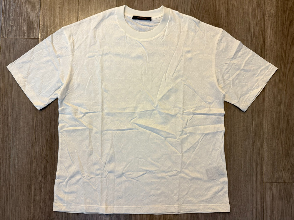 Louis Vuitton Monogram Short Sleeved Tee Shirt white sz L