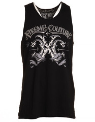 Xtreme Couture Affliction Men’s Tank T-Shirt TYPHOON Black Wings Biker S-5XL