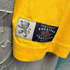 Tommy Hilfiger M Yellow Tee Shirt Preppy Classic Casual Chic Sporty Blokecore