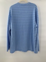 Southern Tide Henley Shirt Men’ Blue Striped Long Sleeve Stretch Casual Prep XL