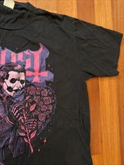 Port & Company Ghost Bouquet IV Classic T-Shirt XL Black Purple Pink Graphic