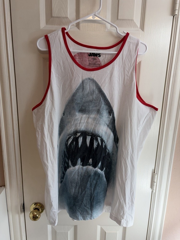 Jaws Tank Top Men’s Sz 2XL Movie Spielberg Shirt Workout Shirt