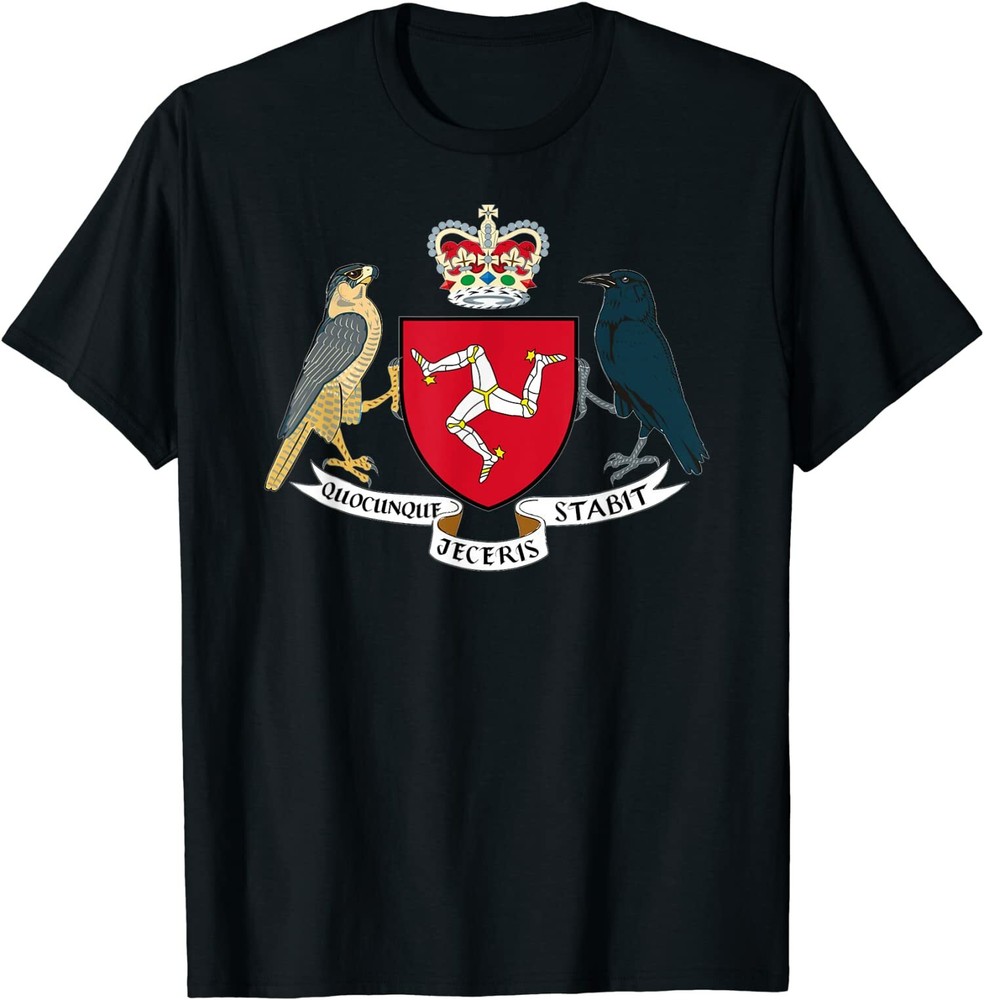 NEW LIMITED Isle Of Man Flag Shirt 3 Legs Of Man Coat Of Arms T-Shirt