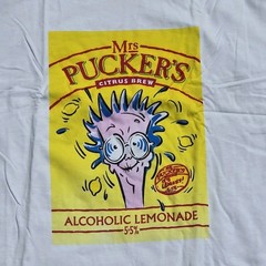 Vintage Mrs Puckers Alcoholic Lemonade T Shirt Deadstock Promo 90s Mens XL