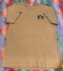VTG Glock Perfection R Lee Ermey Gunny Approved 2-Sided Beige Mens Tshirt Sz L