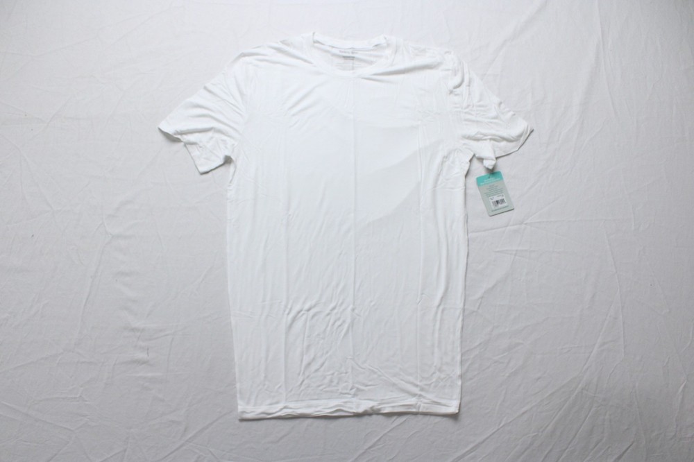 Tommy John Mens Cool Cotton Crew Neck Modern Fit Undershirt NN7 White Medium NWT