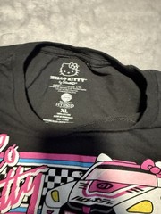 Hello Kitty Tokyo Speed Racing Car Graphic T-Shirt Men’s XL Black Japan Anime 01