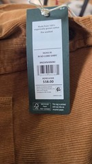ALPINE DESIGN ‘ CORD SHIRT ‘ MENS ‘ PRE-WASHED ‘ BROWN KHAKI – MEDIUM