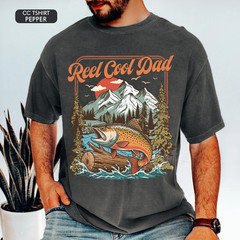 Comfort Colors Reel Cool Dad Fishing Shirt Father’s Day Gift For Husband Men Tee