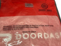 Doordash Red Logo T-Shirt 2XL New In Packaging 100% Cotton