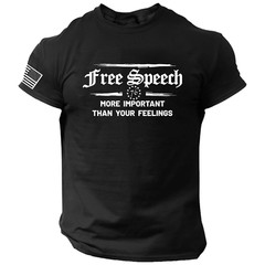 Free Speech 1st Amendment T-SHIRT American Patriotic 1776 America USA Freedom