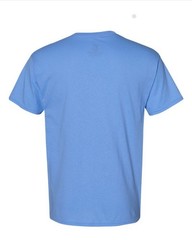 Hanes 5170 5XL EcoSmart Crewneck Short Sleeve Tee Pit to Pit 31″ Carolina Blue