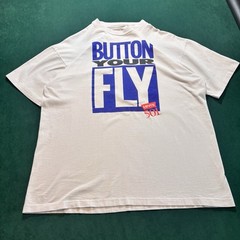 Levi’s 501 Button Your Fly Men’s White Graphic Crew Neck Short Sleeve T-Shirt