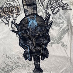 Miskeen Originals Affliction type Shirt White Print Y2K Men’s 4XL