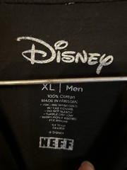 Neff Disney Mickey Mouse Graphic T Shirt Mens XL Black Tropical Skate Streetwear