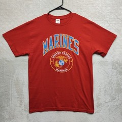 NWOT Vintage United States Marines T Shirt Red Mens Large FOTL Heavy Cotton Y2K