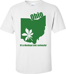Ohio, It’s A Buckeye Leaf Marijuana T-shirt