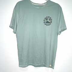 Free Planet Men’s Green Graphic Print Crew Neck Short Sleeve T-Shirt XL