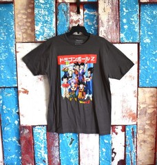 Men’s Dragon Ball Z Graphic T-Shirt Short Sleeve Crew Neck LARGE Charcoal NEW