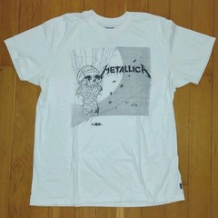 Metallica Billabong One Pushead Graphic T-Shirt Men’s Large White Concert Tee