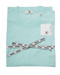 Kired by Kiton Turquoise Supima Crepe Cotton Short Sleeve Slim T-Shirt L (52 IT)