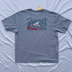 Carhartt Heavyweight Coors Light Pocket T Shirt NWT Grey Blue Red Logo Size XL